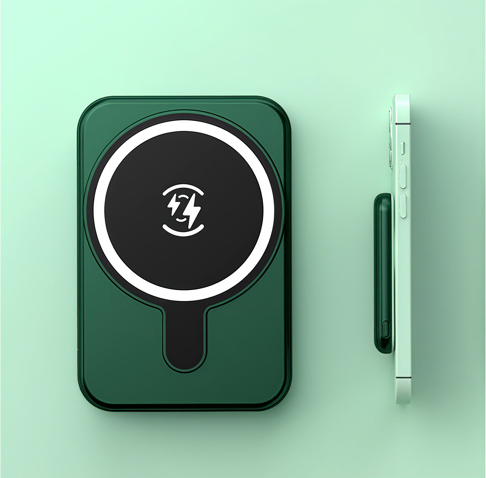 Trådlös Mini Magnetisk Powerbank 5000mAh